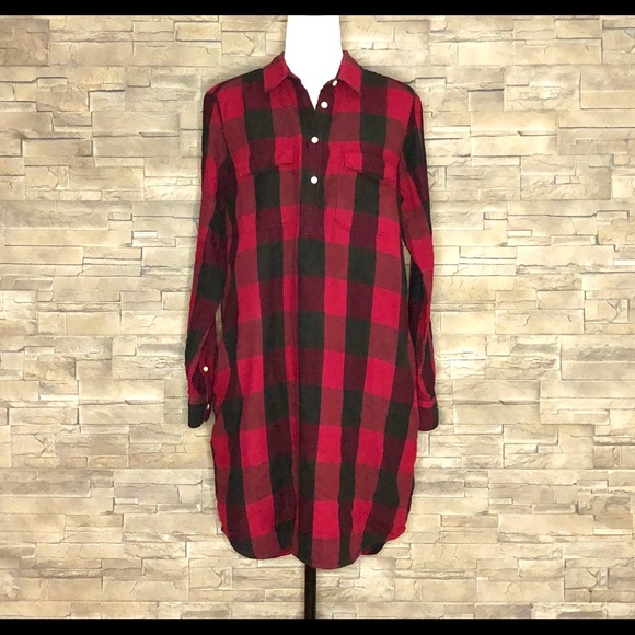 GAP Dresses & Skirts - Gap buffalo plaid shirt dress